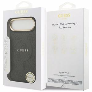 GUESS ümbris jaoks IPHONE 17 Air compatible with MagSafe GUHMP17MP4MSEGCK (PU 4G W/ Classic) must