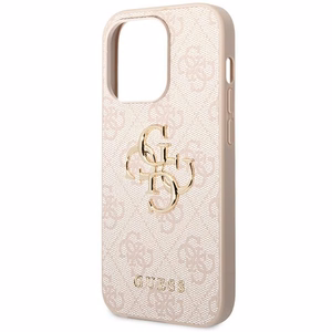 Guess GUHCP14L4GMGPI iPhone 14 Pro 6.1" roosa/roosa kõvakaaneline 4G Big Metal logo