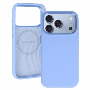 Liavec Silky ümbris metallist kaameraraamiga mudelile iPhone 18 Pro/17 Pro, helesinine