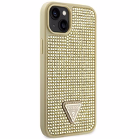 GUESS ümbris jaoks IPHONE 13 / 14 / 15 GUHCP14SHDGTPD (Rhinestone Triangle) kuldne