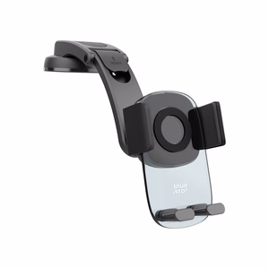 Car hoidja for mobile phone with windshield and dashboard mount sinine STAR Long Neck Crystal must