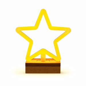 Neon Wood alus LED STAR soojavalge FLNW04 Forever Light