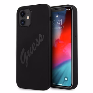 Guess GUHCP12SLSVSBK iPhone 12 mini 5.4" must/must kõvakott Script Vintage