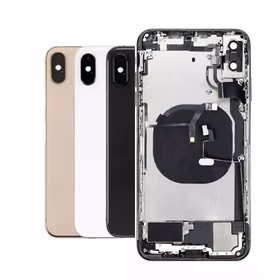 Tagakaas Ühildub iPhone Xs Max / Must / (full housing + preinstalled small parts) / OEM