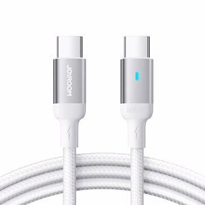 USB kaabel Joyroom S-CC100A10 Type-C to Type-C 100W 1.2m valge