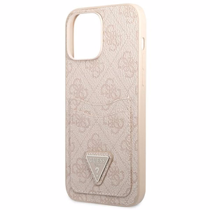 Guess 4G Triangle Logo Cardslot ümbris jaoks iPhone 13 Pro Max - roosa