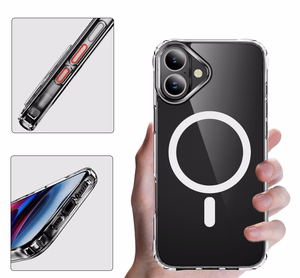 Perfectionists läbipaistev Mag Ümbris Apple iPhone 16 läbipaistev