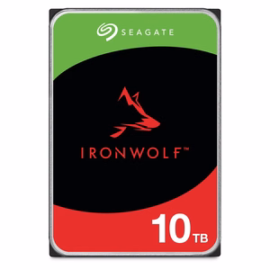 Seagate IronWolf internal hard drive 10 TB 256 MB 3.5" Serial ATA III (ST10000VN000)