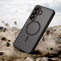 Tech-Protect MagCam MagSafe Ümbris for Samsung Galaxy S26+ - must and punane