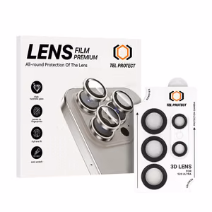Tempered glass Tel Protect 3D Lens on camera jaoks Samsung Galaxy S25 Ultra must (lens 5 pieces)