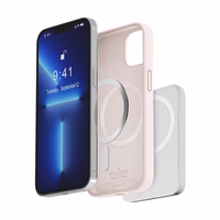 Puro Icon Mag MagSafe Silicone Ümbris jaoks iPhone 14 Pro Max - Roosa