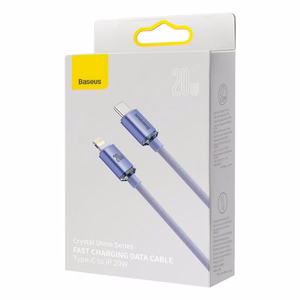 USB kaabel Baseus Crystal Shine violetne Type-C / Lightning 200cm (kuni 20W)
