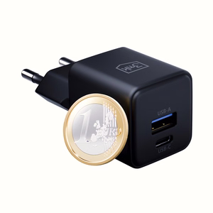 Must 3mk Hyper GaN võrgulaadija, 20 W, QC4+/PD/PPS, USB 1A1C, EL