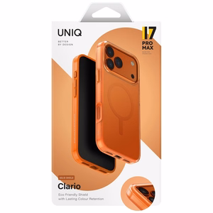 Uniq Clario Magclick Charging Ümbris jaoks iPhone 17 Pro Max - oranž