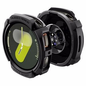 Spigen Rugged Armor Ümbris jaoks Samsung Galaxy Watch 8 40mm - Matt Must