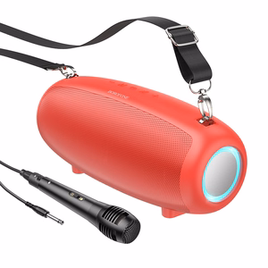 Borofone Portable Bluetooth Speaker BP13 Dazzling with microphone punane