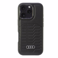 Audi Synthetic Leather MagSafe iPhone 16 Pro 6.3" must/must hardcase AU-TPUPCMIP16P-GT/D3-BK