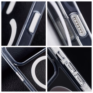 Ümbris jaoks iPhone 16 PRO Forcell F-Protect läbipaistev Hybrid Premium ühilduv koos Magsafe läbipaistev