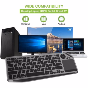 Techly ICTB9801TB klaviatuur RF juhtmevaba + Bluetooth QWERTY US English must