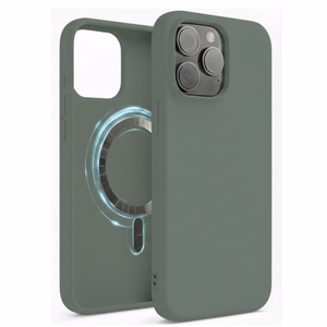 Силиконовый чехол "TM MagSafe Silicone" для iPhone 15 Pro Max кипарисовый