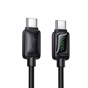 Kaabel koos LCD USB C to USB C Hoco 3A 60W 1,2 m U146 must