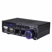 Blitzwolf AS-22 audio amplifier, 45W, Bluetooth 5.0, USB + kaugjuhtimispult (must)