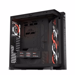 ASUS ROG CRONOX GR801 CURVE TG ARGB must keskmise tornmõõduga arvutikorpus