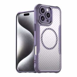 Leading Series MagSafe Silicone Ümbris jaoks iPhone 16 Pro - Lilla