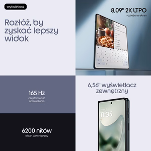 Motorola razr fold 20.6 cm (8.09") Dual SIM Android 16.0 5G USB Type-C 16 GB 512 GB 6000 mAh Black