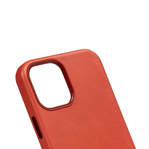 Crong Essential Cover ümbris seadmele iPhone 12 / iPhone 12 Pro, kunstnahast, punane