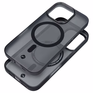 Ümbris jaoks iPhone 16 PLUS Forcell F-Protect Levels Dual Layer 4D technology compatible with Magsafe Military Drop-Test smoky must