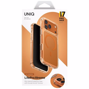 Uniq LifePro Xtreme Magclick Charging Ümbris jaoks iPhone 17 Pro Max - Oranž