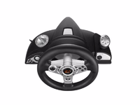 NanoRS RS700 Gaming Controller must, hõbedane USB Steering wheel Analogue / Digital Android, PC, PlayStation 4, Playstation 3, Xbox One.