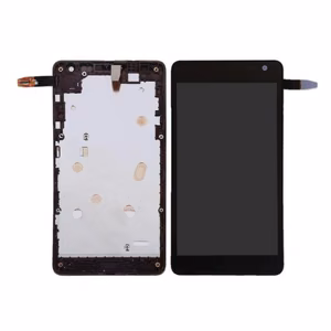 LCD ekraan ühilduv Nokia Lumia 535 raamiga must (CT2S versioon) HQ