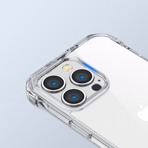Joyroom Defender Series чехол для iPhone 14 Plus бронированный с крюком и подставкой прозрачный (JR-14H3)