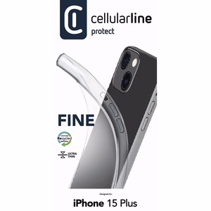 Cellularline Fine ümbris seadmele iPhone 15 Plus, läbipaistev