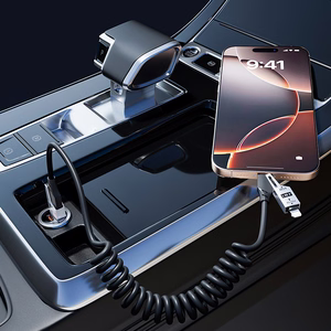 Dudao L20 Pro Кабель 4в1 USB-A / USB-C - Lightning / USB-C - чёрный