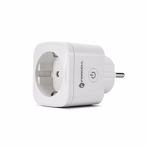 FORCELL F-ENERGY EU02 Smart Plug 230V with WiFi, programmer and Tuya/Amazon Alexa support - valge