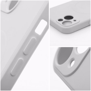 Чехол Samsung A27 Silicone Mag Cover совместимый с MagSafe (защита камеры) серый титан