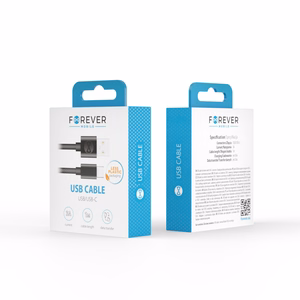 Forever kaabel USB - USB-C 1,0 m 3A must