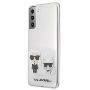 Karl Lagerfeld Karl&Choupette ümbris Samsung Galaxy S21+ jaoks - Läbipaistev