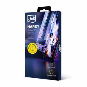3mk Hardy Hardura 9H LCD karastatud klaas aplikaatoriga Apple iPhone 16 Pro / 17 jaoks, must (2 tk)