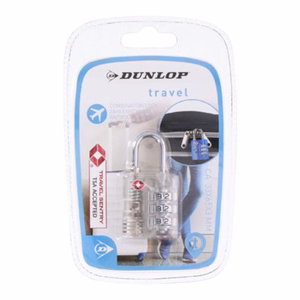 Dunlop TSA koodiga pagasilukk, valge