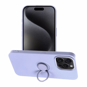 SILICONE RING ümbris jaoks IPHONE 15 Pro Max lilla