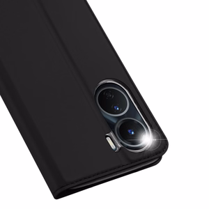 Dux Ducis Skin Pro ümbris Vivo Y16 / Y02s rahakoti kaane koos klapiga must