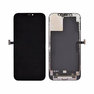 Ekranas Apple iPhone 12 Pro Max su lietimui jautriu stikliuku juodas originalus (8/10 kasutatud / naudotas)