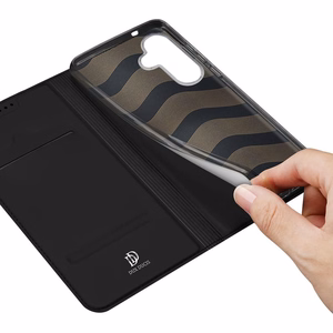 DUX DUCIS wallet ümbris SKIN PRO jaoks SAMSUNG S25 Plus must