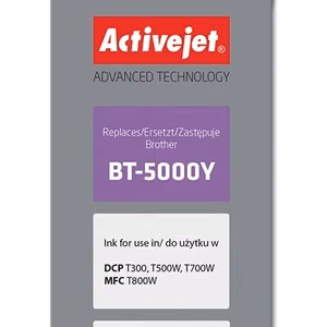 Activejet AB-5000Y – kollane tindipudel, asendab Brother BT-5000Y, 50 ml, Supreme, 5000 lehekülge