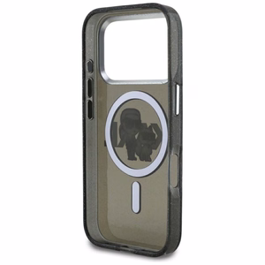 Karl Lagerfeld IML Glitter Karl & Choupette Sketch Logo MagSafe Ümbris jaoks iPhone 17 Pro - Must