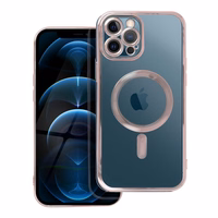 ELECTRO MAG COVER case compatible with MagSafe jaoks IPHONE 12 Pro Max rose kuldne